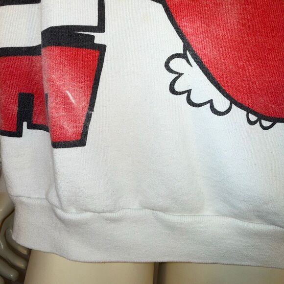 Vintage Disney Minnie Mouse Sweatshirt XL Made USA 90s Red Polka Dot Bow Graphic - Picture 9 of 15